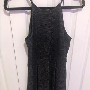 Black and Sliver, Fit and Flare Dress